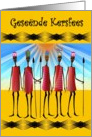 Geseende Kersfees / Afrikaans / Merry Christmas - Bearing Gifts card