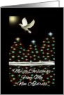 Merry Christmas Moved My New Address - Dove -Tree Reflections card
