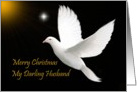 Husband - Merry Christmas - White Dove card