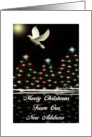 Merry Christmas - From Or New Address / Christmas trees/Dove card