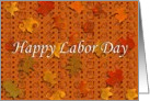 Happy Labor Day - General - Vibrant Abstract Fall Swirl card