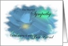 Our Heartfelt Sympathy - Loss Of Best Friend - Dove in Pastels card
