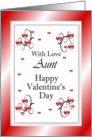 With Love Aunt / Happy Valentine’s Day, Hearts card