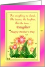Daughter Happy Mother’s Day ~ Colorful Flowers & Ferns card
