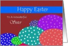 Sister / Happy Easter ~ Colorful Speckled Easter Eggs card