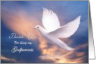 Thank You ~ Being Godparents - Dove card