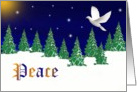 Peace - New Year Peace Dove card