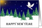 Happy New Year - General - Peace Dove card