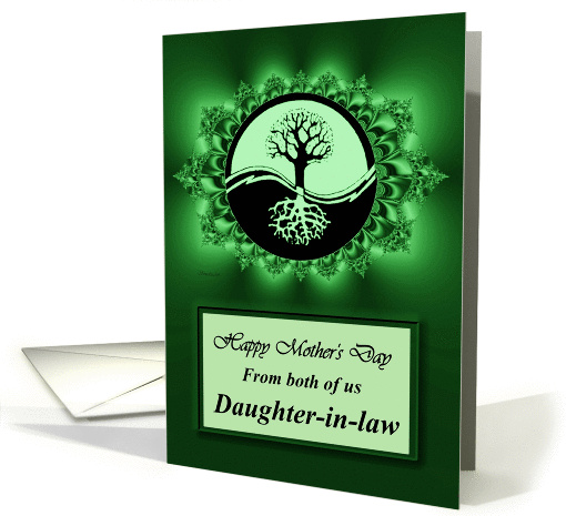 Daughter-in-law / Mother's Day - Emerald Green Fractal &... (1038797)
