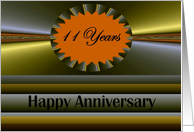 11 years Anniversary Vibrant Fractal Design card