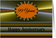 99 years Anniversary Vibrant Fractal Design card