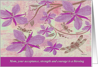 To Mom (Goodbye From Terminally ill Adult child) Floral card