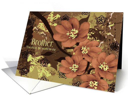 To Brother (Goodbye From Terminally ill Sibling) Floral card (1114550)