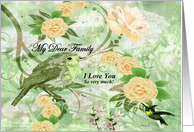 To Family Goodbye From Terminally ill Family Member card
