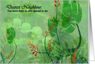 To Neighbour Goodbye From Terminally ill Neighbour card