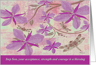 To Step Son Goodbye From Terminally ill Step Parent card