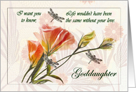 To Goddaughter Goodbye From Terminally ill Godparent card