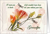 To Grandpa Goodbye From Terminally ill Grandchild card