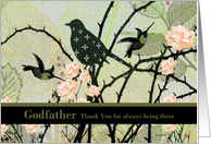 To Godfather Goodbye From Terminally ill Godchild card