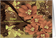To Sister Goodbye From Terminally ill Sibling card