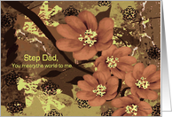 To Step Dad Goodbye From Terminally ill Adult Step Child card