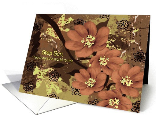 To Adult Step Son Goodbye From Terminally ill Step Parent card