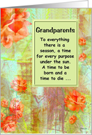 Grandparents Goodbye From Terminally ill Adult Grandchild card