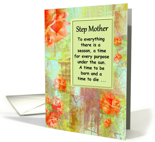 Step Mother Goodbye From Terminally ill Step Son or Step Daughter card