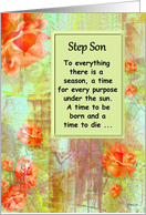 Step Son Goodbye From Terminally ill Step Mom or Step Dad card