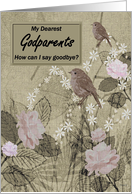 Godparents Goodbye From Terminally ill Godson or Goddaughter card