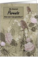 Parents Goodbye From Terminally ill Son or Daughter card