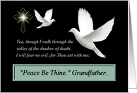 Grandfather / Goodbye - Peace Be Thine - Prayer Card