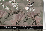 Thank You / Goodbye From terminally ill Family Member or Friend card