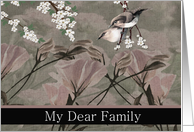Dear Family - Thank You - From terminally ill Family Member card