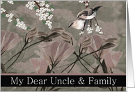 Uncle and Family - Thank You From terminally ill Nephew or Niece card