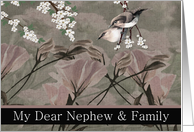 Nephew and Family - Thank You From terminally ill Aunt or Uncle card