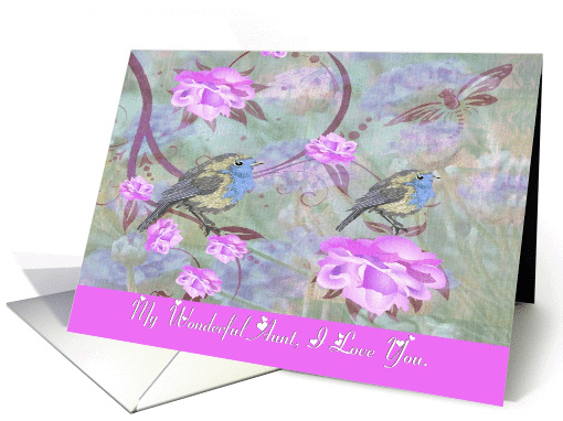 Aunt - Goodbye From a terminally ill Adult Nephew or Niece card