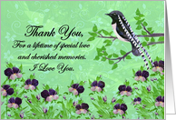 To Family or Friend, Thank You and Goodbye From a terminally ill Adult card