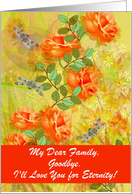 Custom Card /Add Text - Goodbye From a terminally ill Adult card