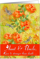 To Aunt and Uncle Goodbye From a terminally ill Adult Nephew or Niece card