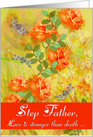To Step Father - Goodbye From a terminally ill Adult Step Child card