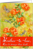 To Brother-in-Law - Goodbye From a terminally ill In-Law card