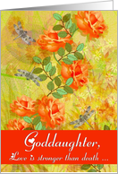 To Goddaughter - Goodbye From a terminally ill Godparent card