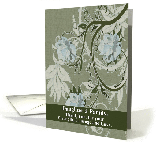 Daughter / Family - Final Goodbye From a terminally ill Parent card