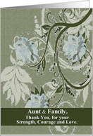 Aunt / Family - Final Goodbye From a Nephew or Niece card