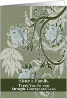 Sister/ Family - Final Goodbye From a Sister or Brother card