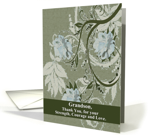 To Grandson - Hospice / A Final Goodbye From Grandparent card