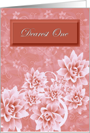 Dearest One / General - Hospice - Goodbye From a terminally ill Adult card