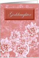 Goddaughter - Hospice - Goodbye From a terminally ill Godparent card