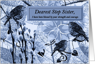 To Step Sister - Final Goodbye from a Terminally ill Step Sibling card
